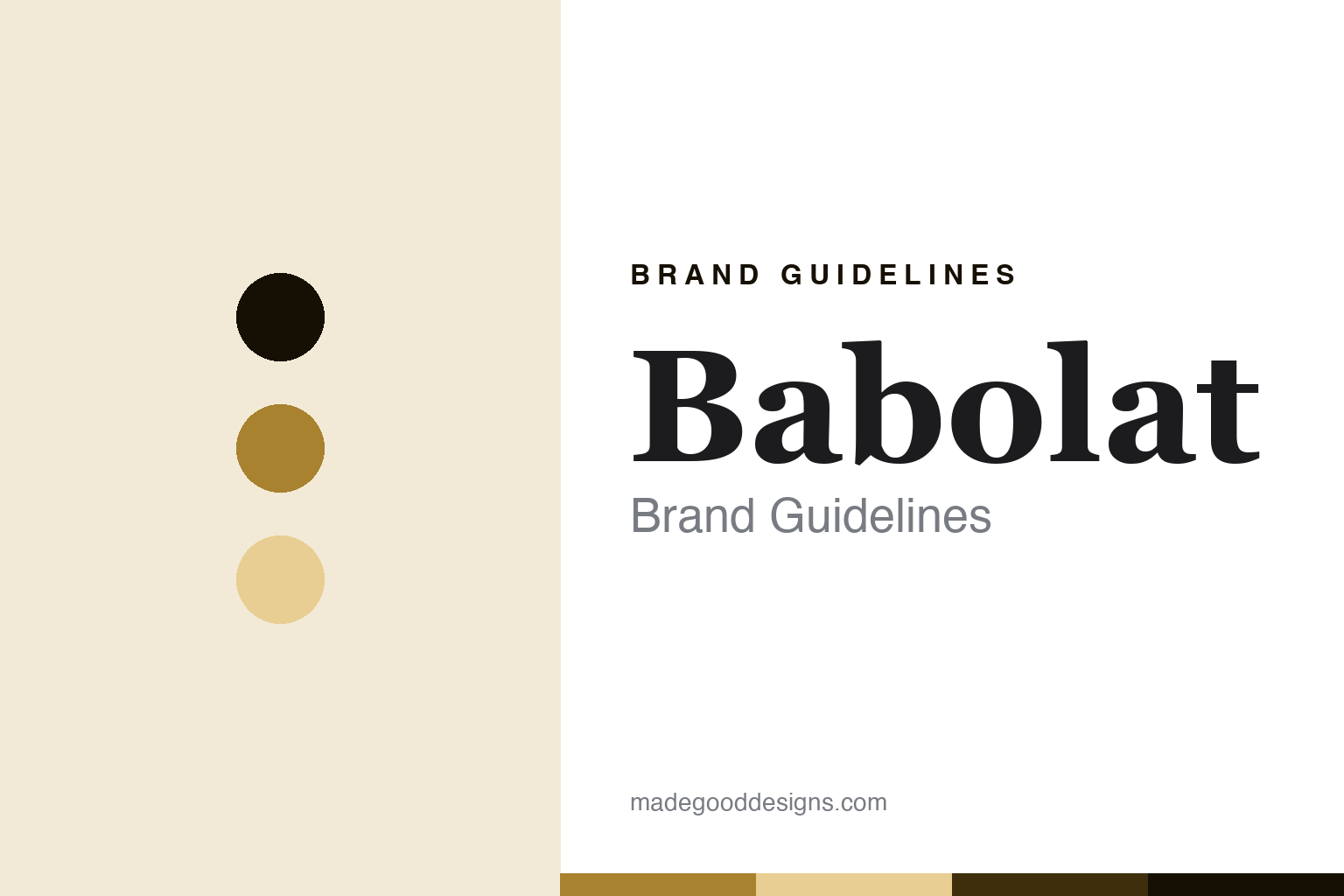 Babolat brand guidelines — abstract gut-gold palette and gut-serif homage (not a Babolat asset)