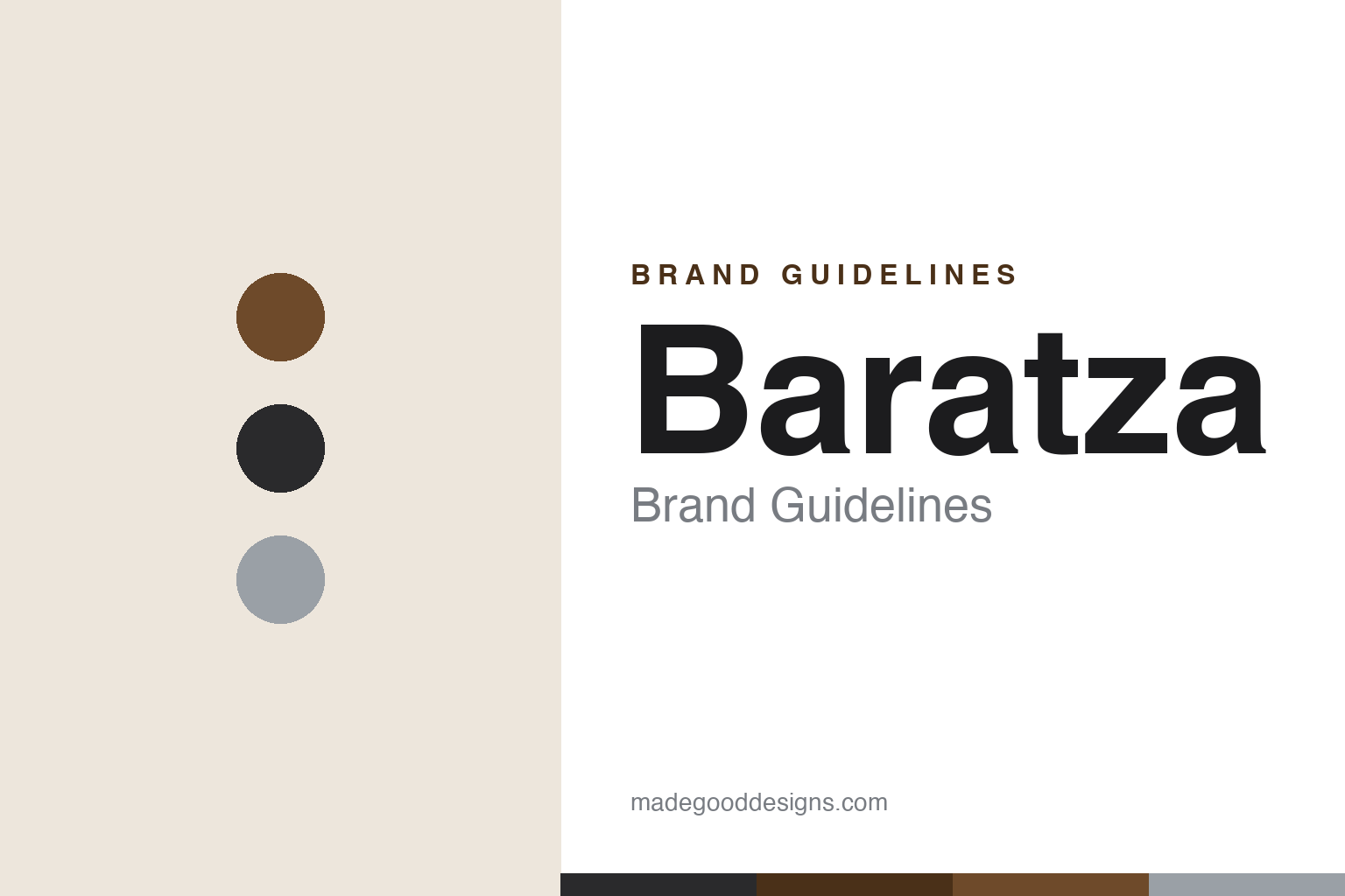 baratza brand guidelines — abstract homage cover