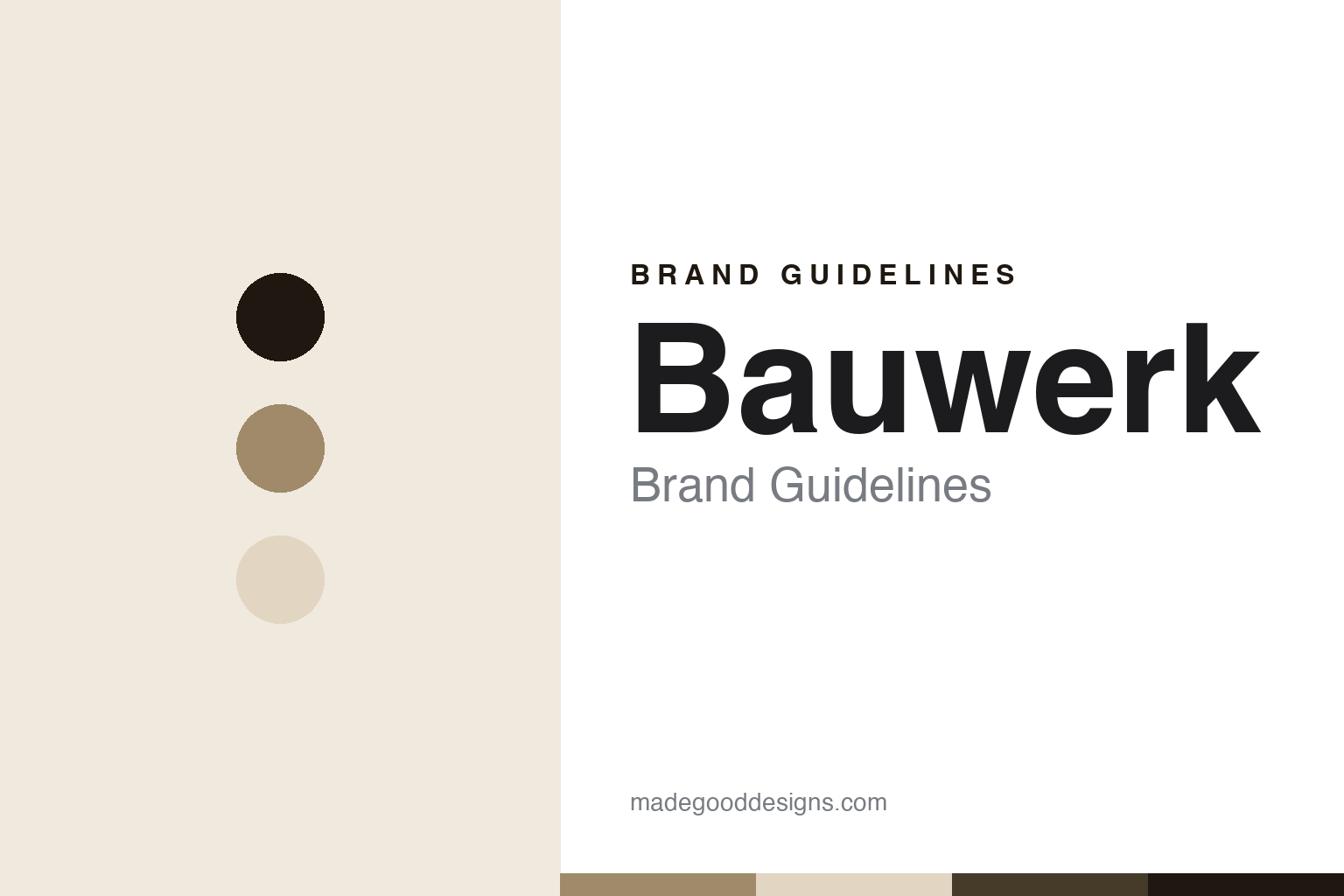 Bauwerk Brand Guidelines: Lime Paint, Fremantle to Berlin