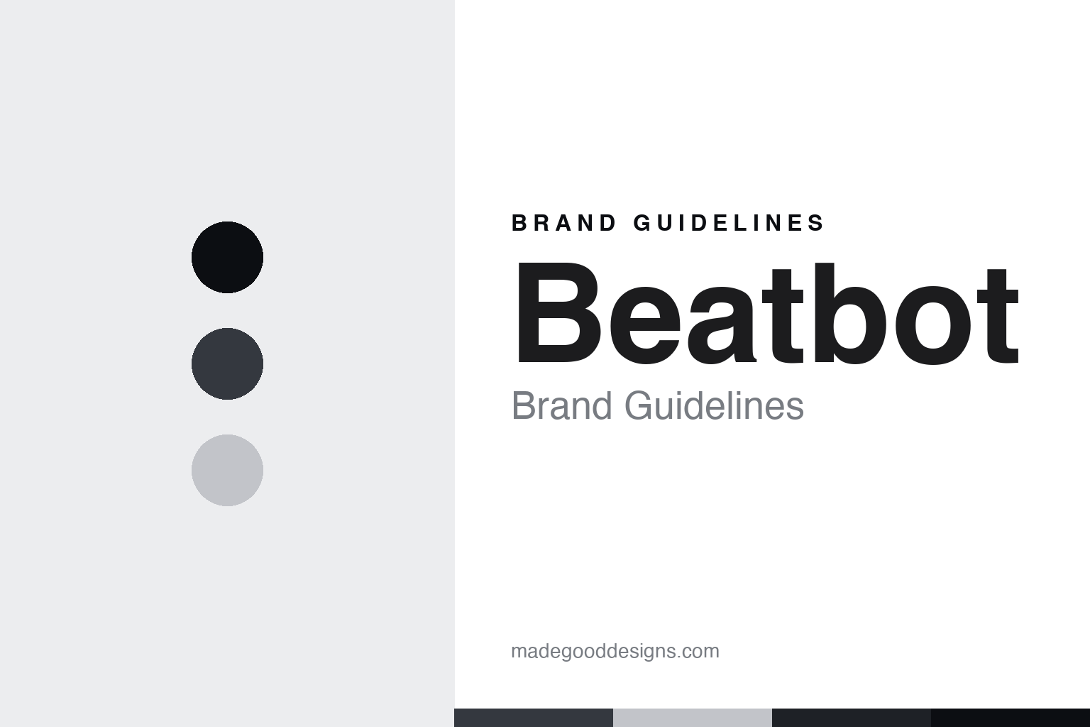 Beatbot brand guidelines — abstract colour discs and material texture (original homage; not a Beatbot product or logo)