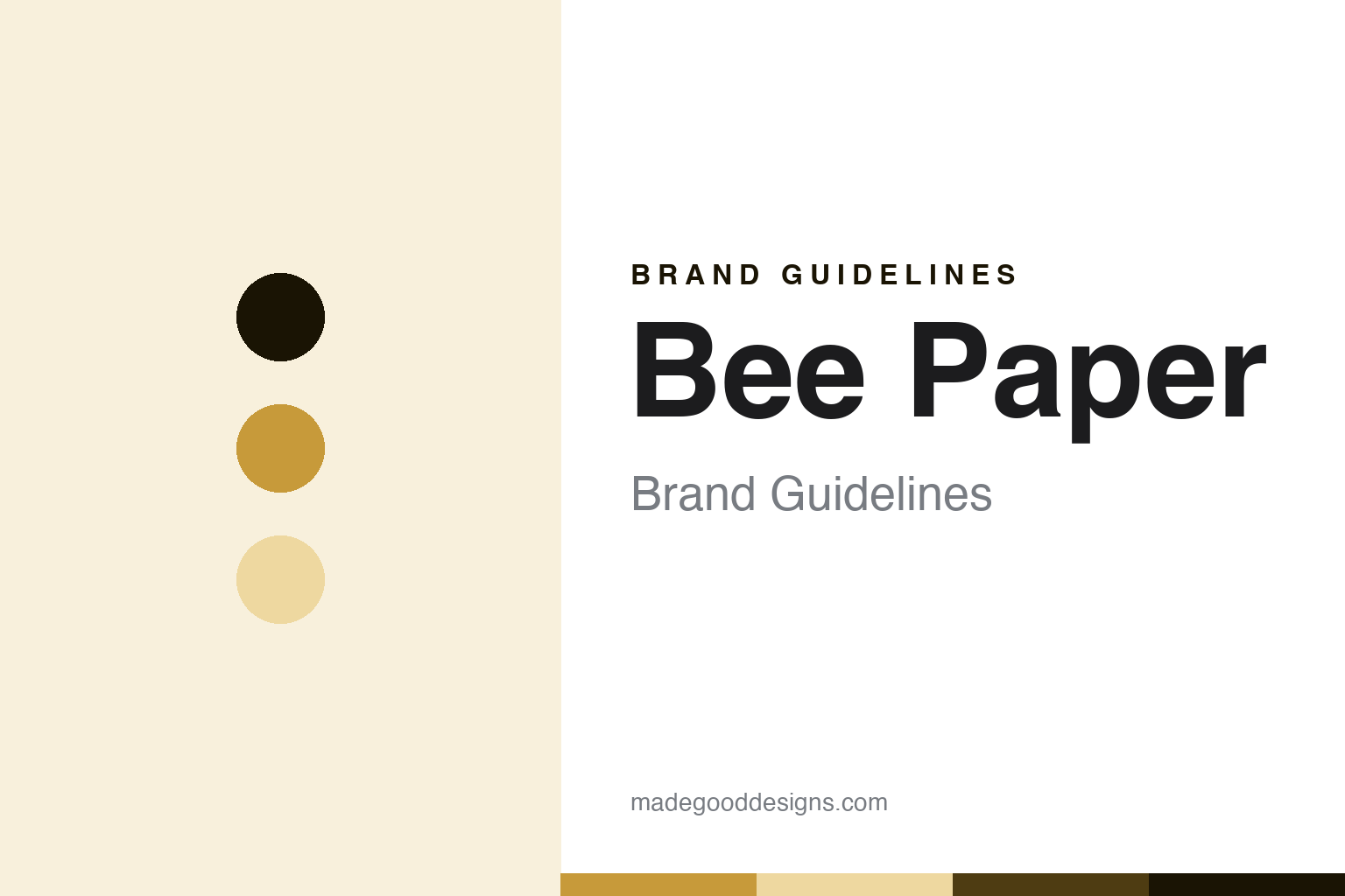 Bee Paper Brand Guidelines: The Indiana Pad Maker, a Royal Brush Division