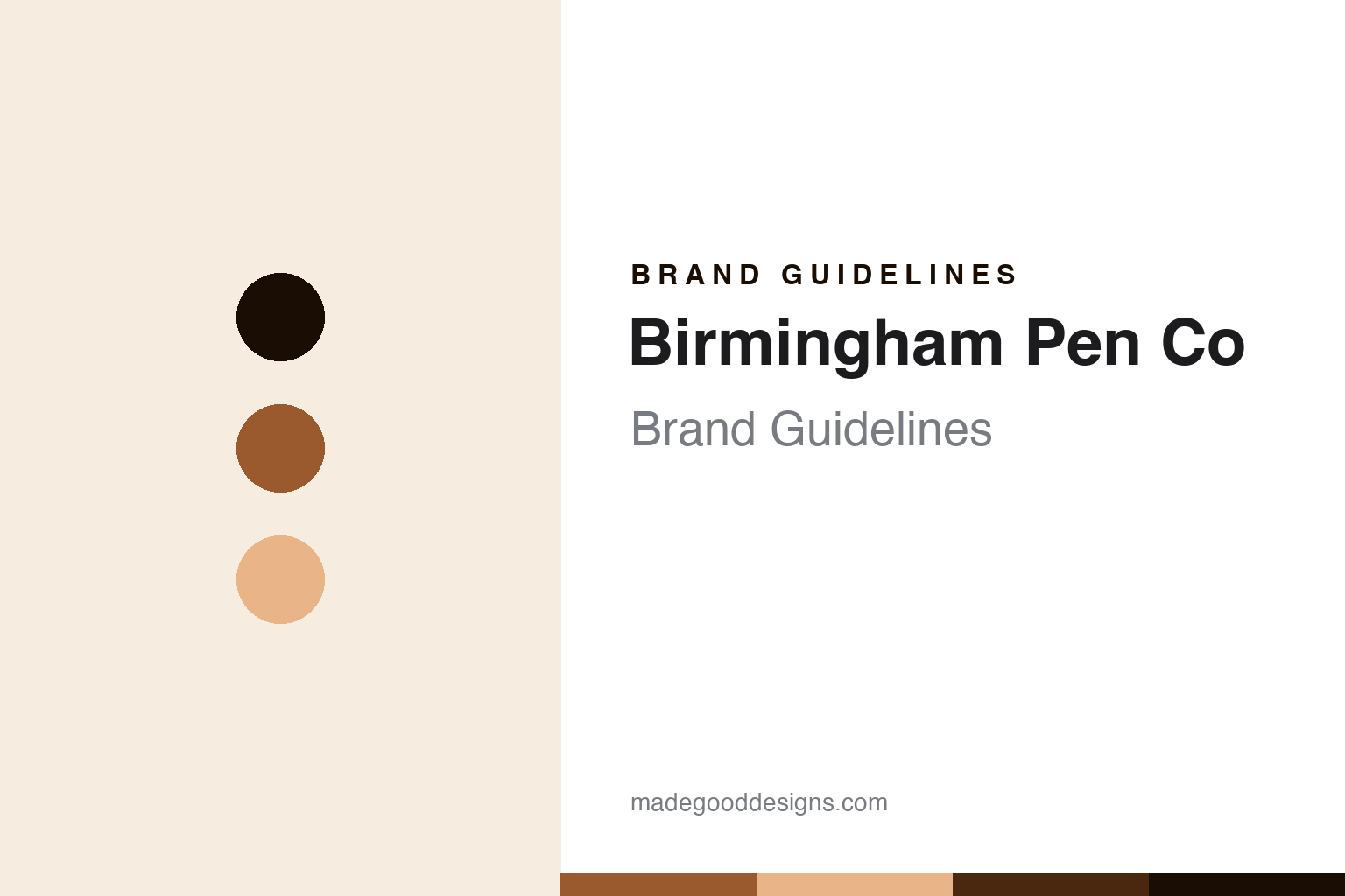 Birmingham Pen Co Brand Guidelines: The Small-Batch Ink Workshop Near Pittsburgh