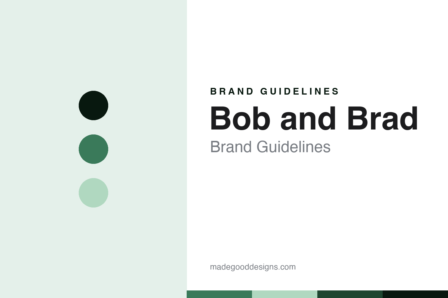 Bob and Brad Brand Guidelines: The Physical Therapists’ Brand