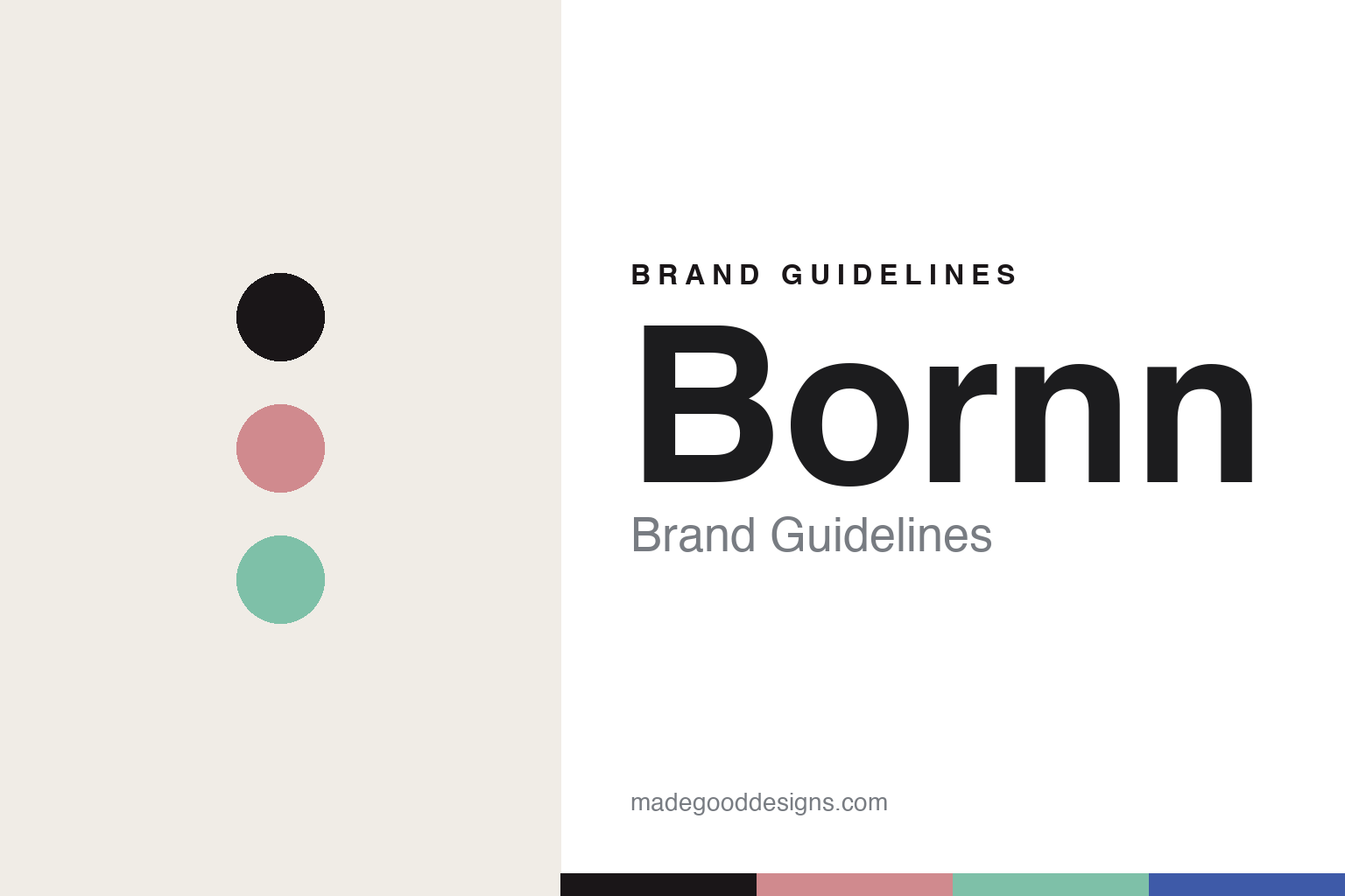 Bornn brand guidelines — abstract colour-disc homage to the Istanbul studio's colour-forward marbled enamelware (no logo or product shown)