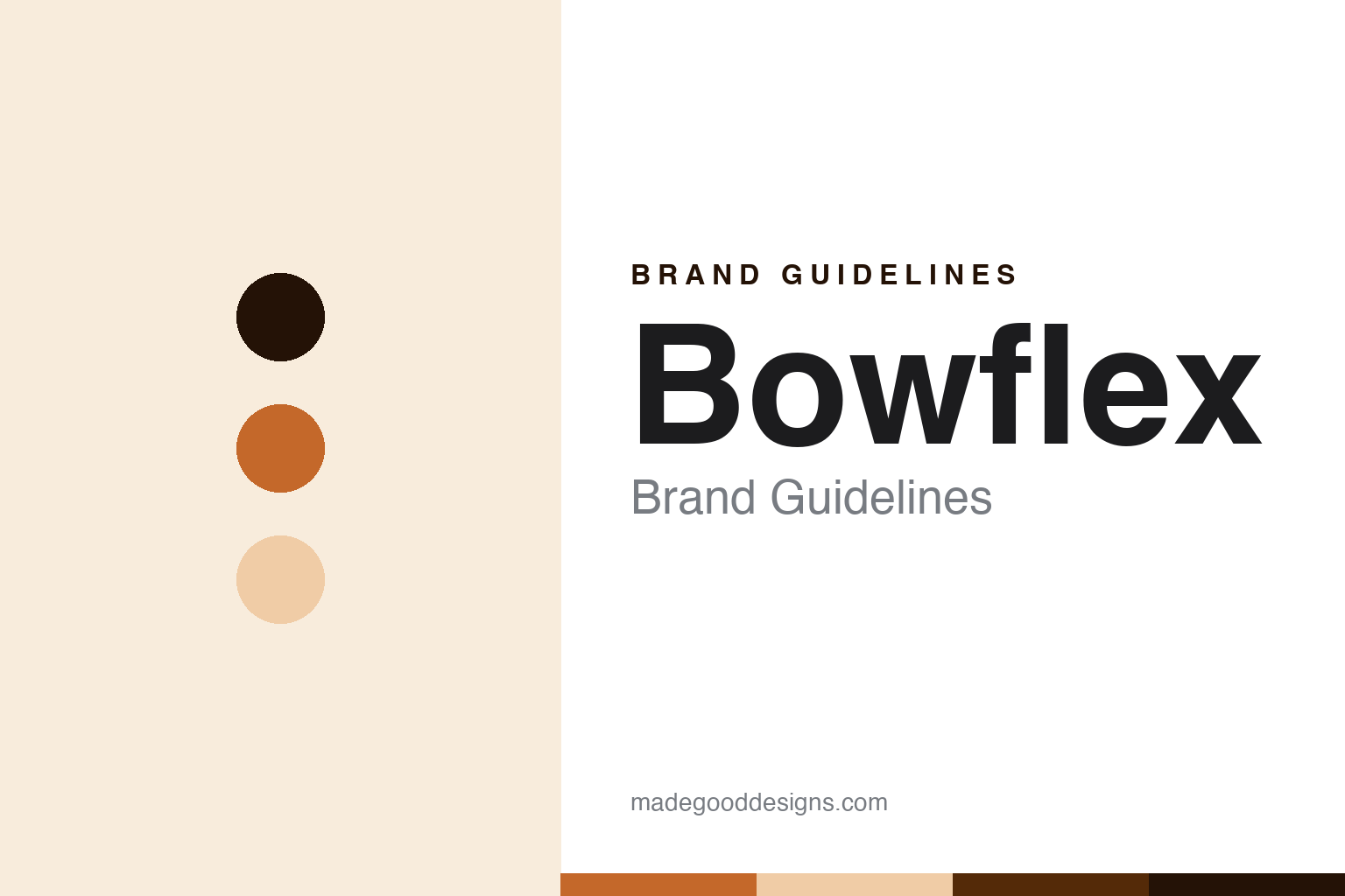 Bowflex Brand Guidelines: The Home Gym, Rescued