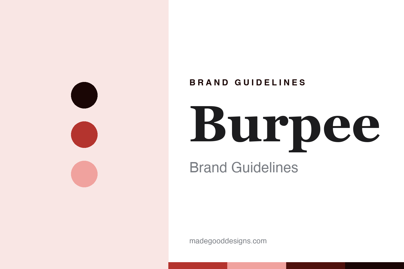 Burpee brand guidelines - abstract catalogue-red colour discs and seed-packet-paper texture, an unofficial design homage