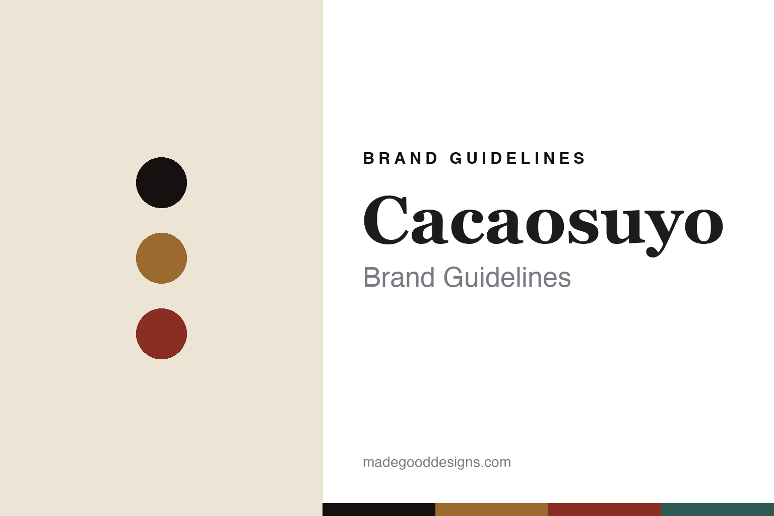 Abstract Inca-gold-and-red colour-disc homage to Cacaosuyo's Andean-heritage chocolate identity (not the Cacaosuyo packaging)