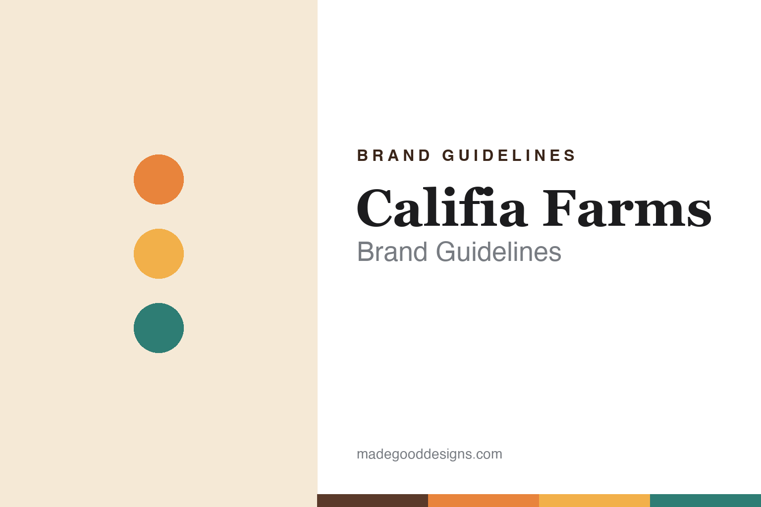 Abstract homage to Califia Farms: warm sunny-California discs and swatches (not a Califia logo)