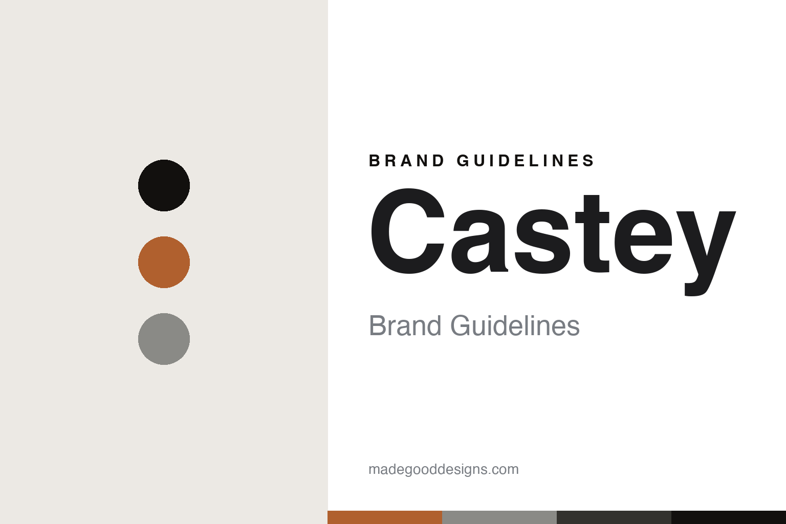 Abstract foundry-orange and aluminium cover for a Castey brand guidelines design article (colour discs, not a pan)