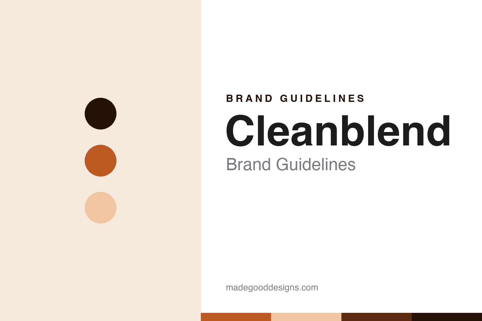 Cleanblend Brand Guidelines: The Value Challenger