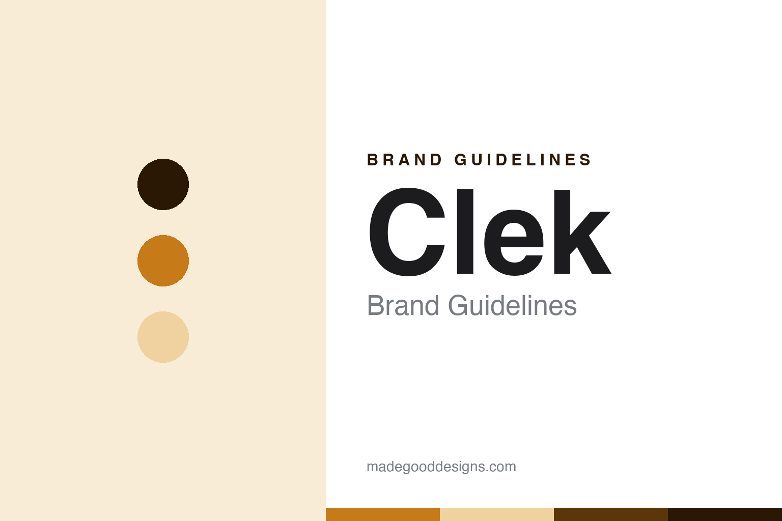Clek Brand Guidelines: The Independent Canadian Maker