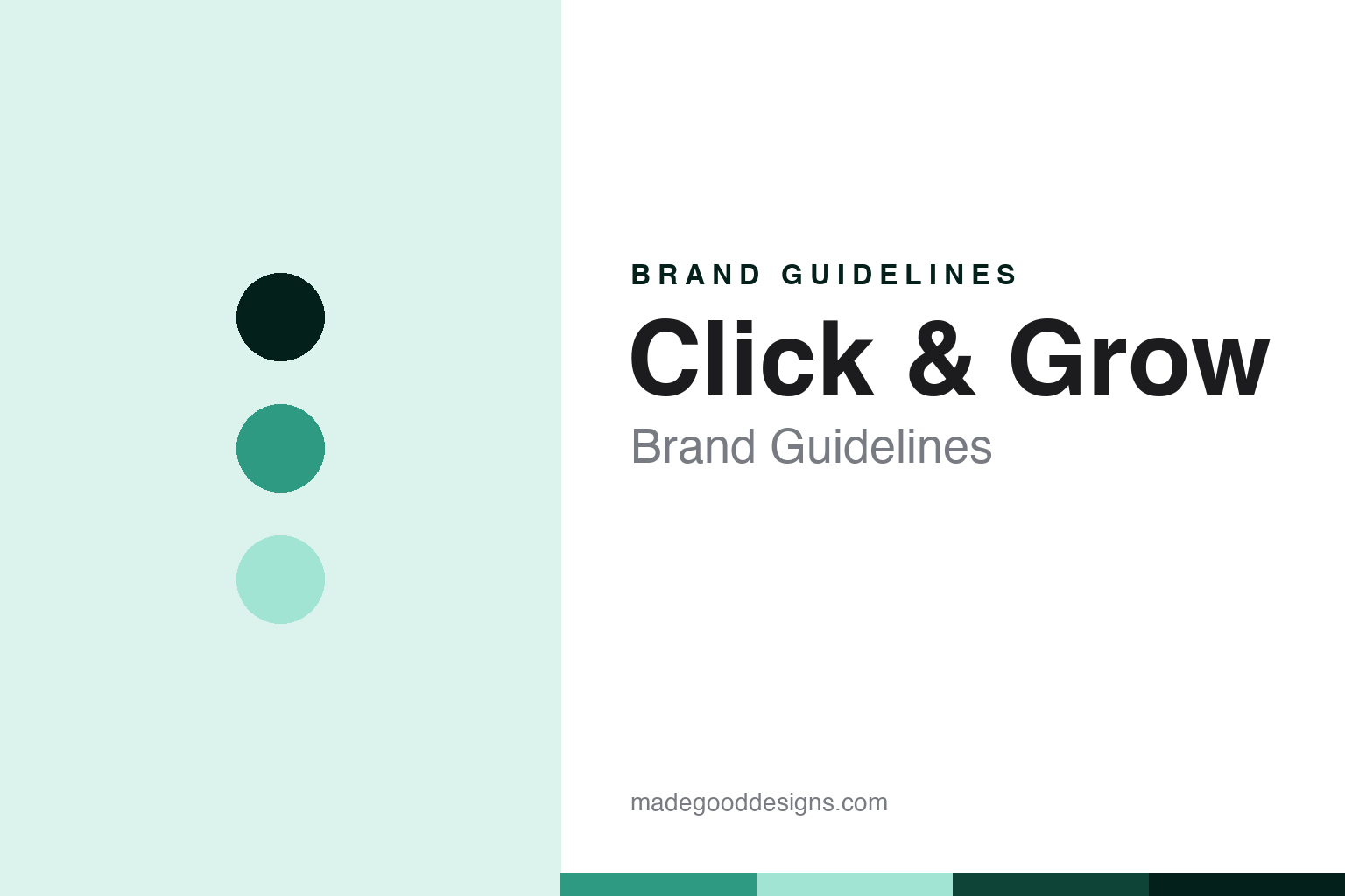 Click & Grow brand guidelines — abstract colour discs and material texture (original homage; not a Click & Grow product or logo)