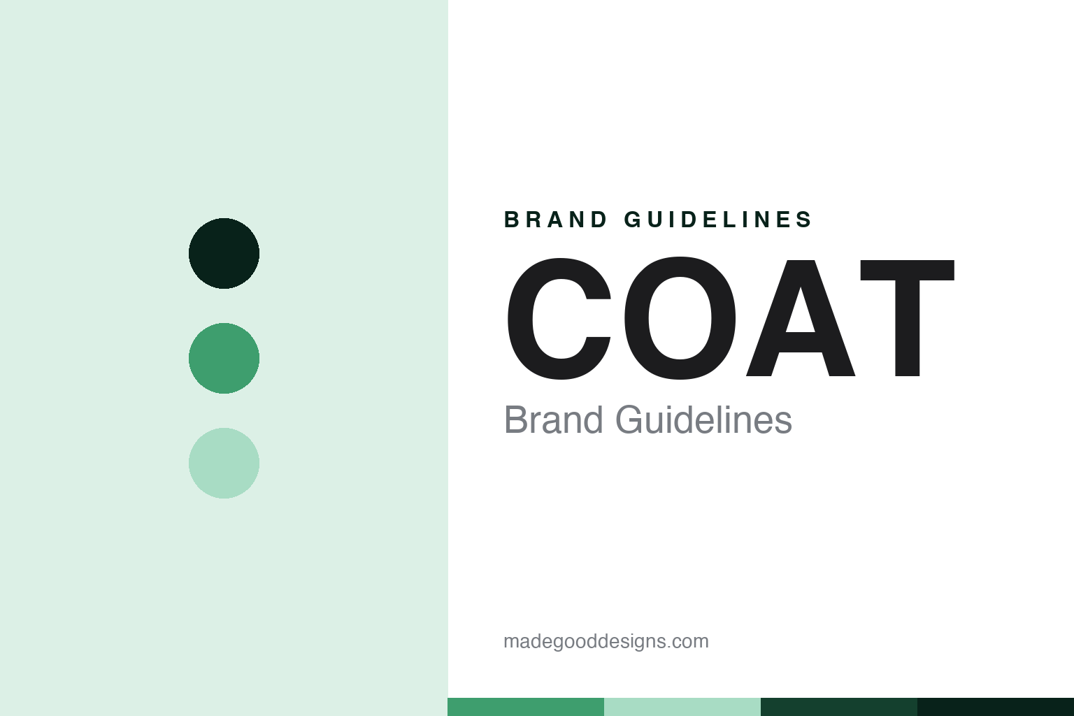 COAT Brand Guidelines: The Made-to-Order B-Corp Paint