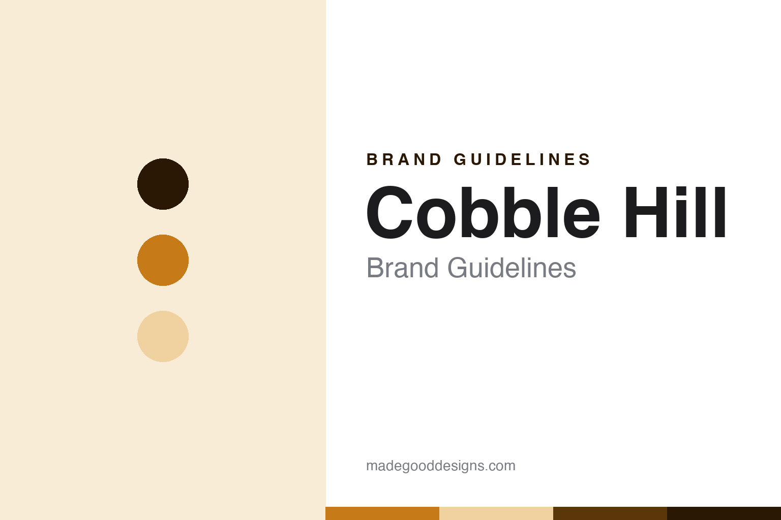 Cobble Hill Brand Guidelines: The Canadian Brand of Outset Media