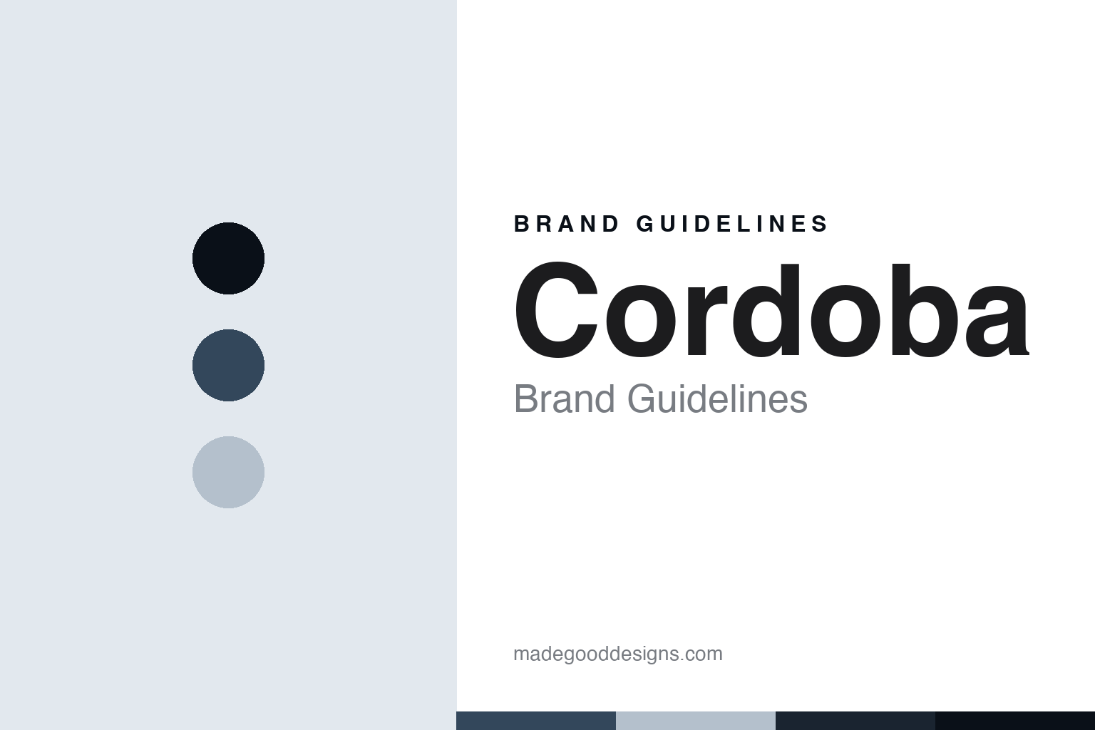 Cordoba brand guidelines — abstract colour discs and material texture (original homage; not a Cordoba product or logo)