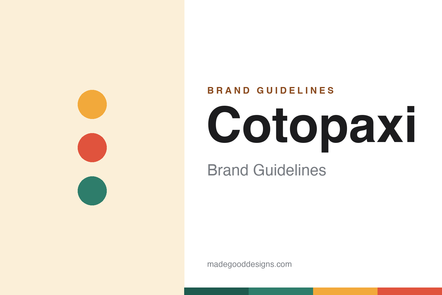 cotopaxi brand guidelines — abstract homage cover