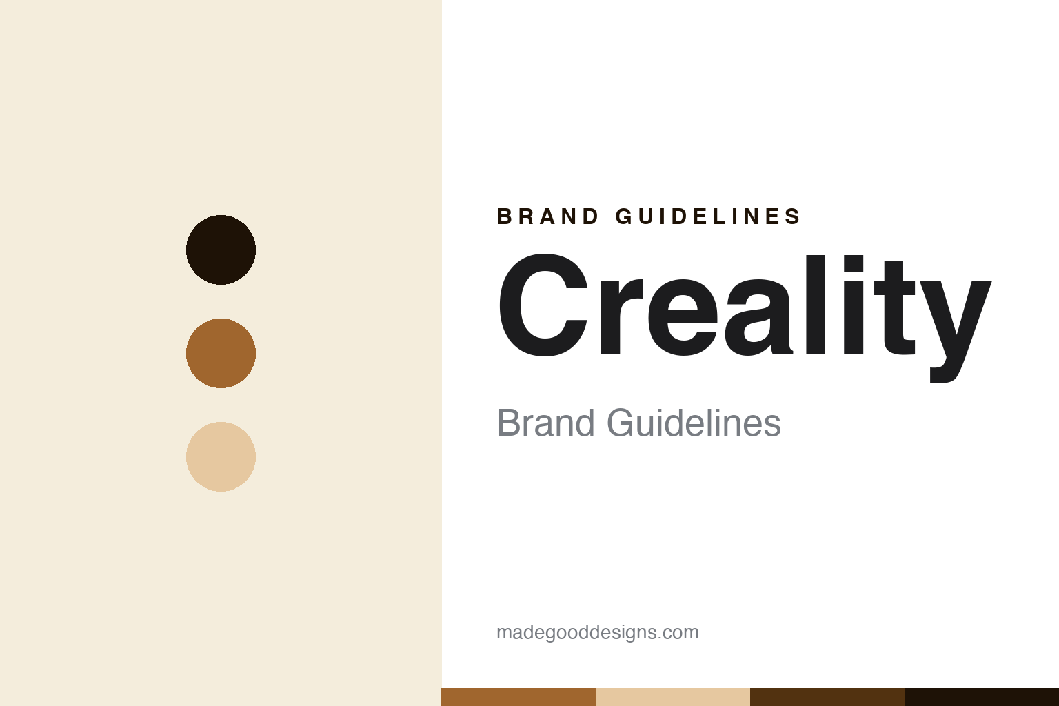 Creality brand guidelines — abstract colour discs and material texture (original homage; not a Creality product or logo)
