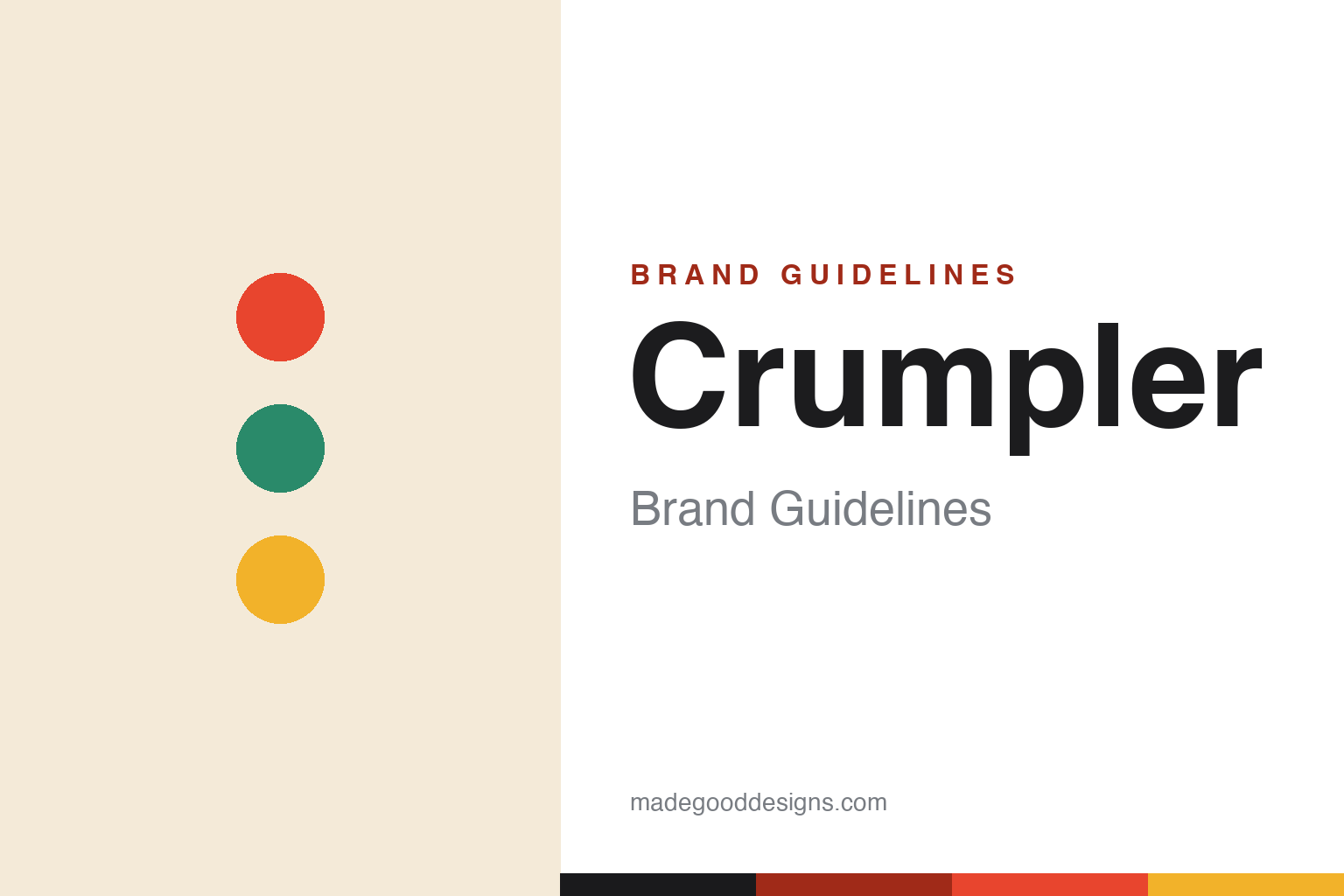 crumpler brand guidelines — abstract homage cover