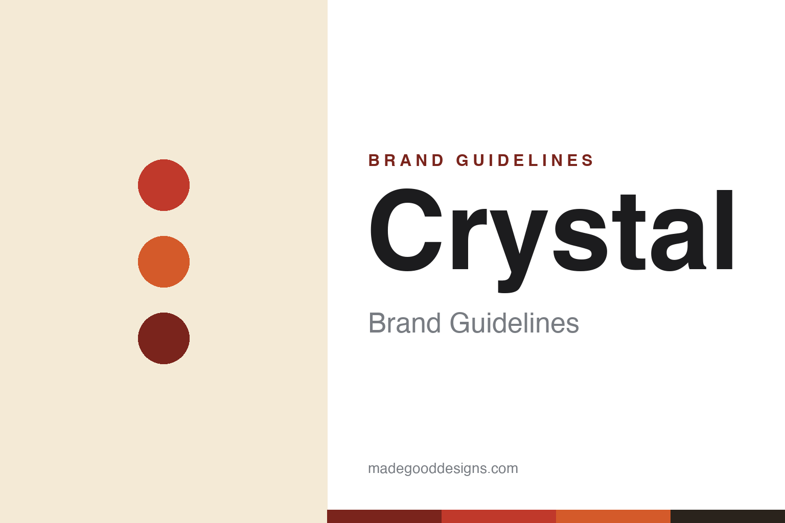 Abstract homage to Crystal Hot Sauce: Louisiana red and reddish-orange discs and swatches (not a Crystal logo or label)