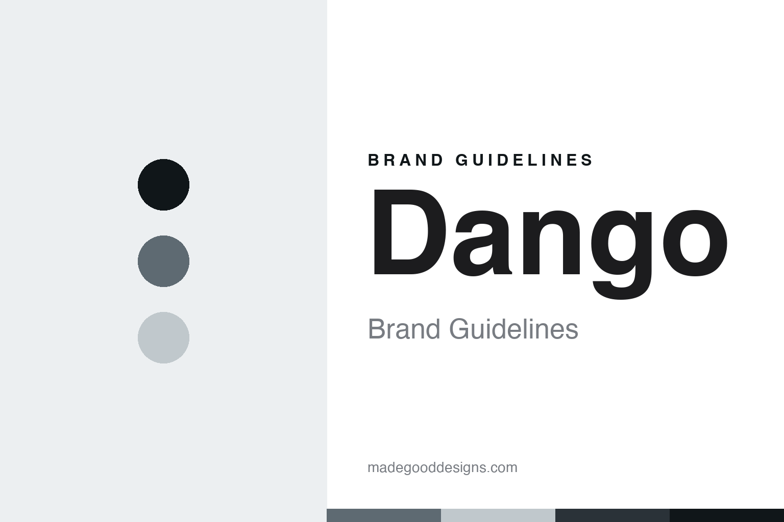 Dango Brand Guidelines: The Machined-in-USA Rail Wallet