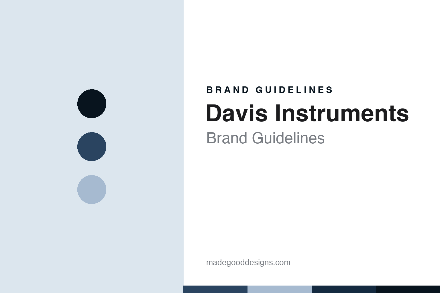 Davis Instruments brand guidelines — abstract colour discs and material texture (original homage; not a Davis Instruments product or logo)