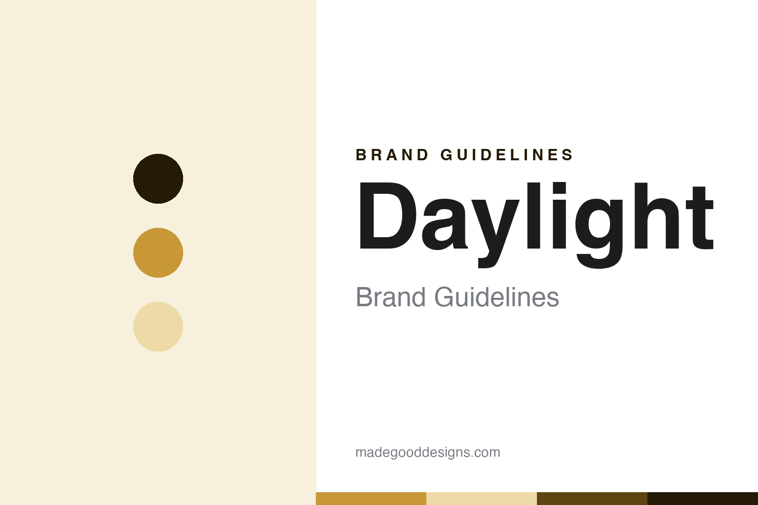 Daylight brand guidelines — abstract colour discs and material texture (original homage; not a Daylight product or logo)