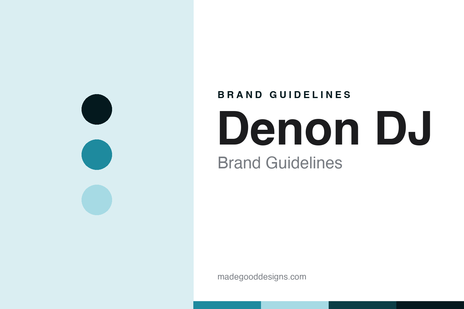 Denon DJ brand guidelines — abstract colour discs and material texture (original homage; not a Denon DJ product or logo)