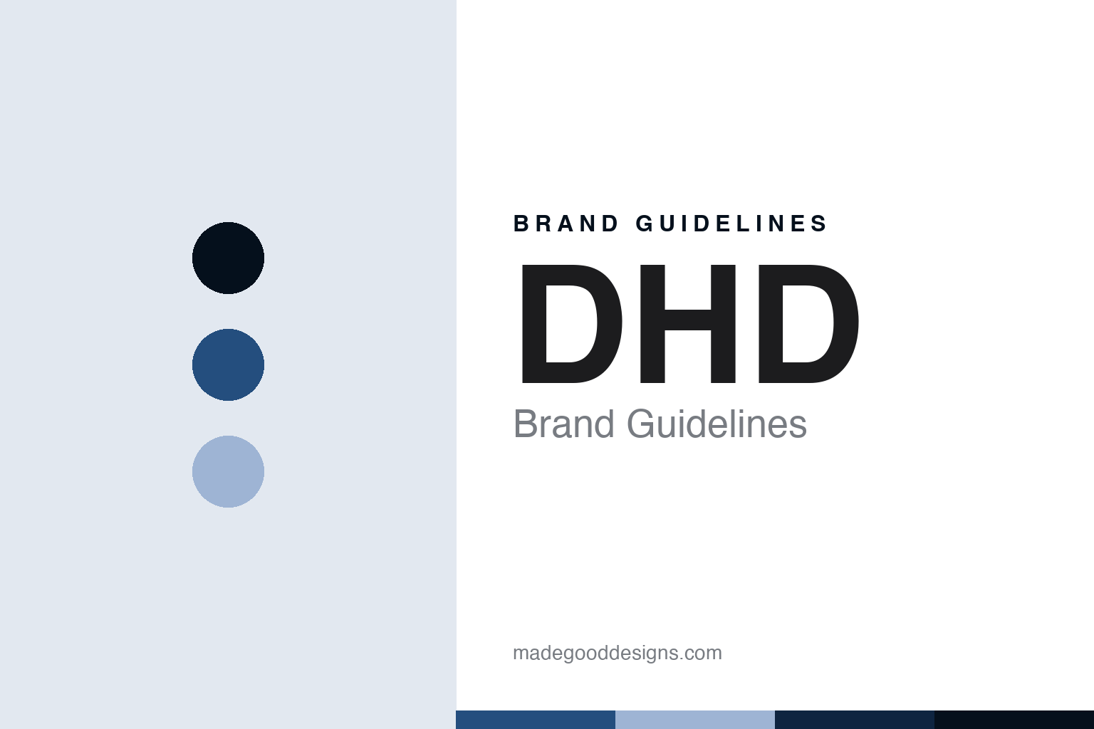 DHD surfboards brand guidelines — abstract marine-blue palette and performance-sans cover homage (not affiliated)