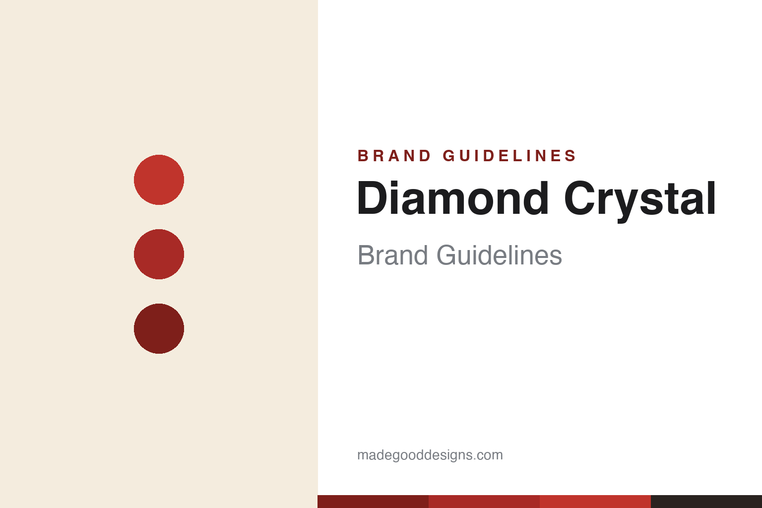 Abstract homage to Diamond Crystal: red and crimson kosher-salt discs and swatches (not a Diamond Crystal logo or box)