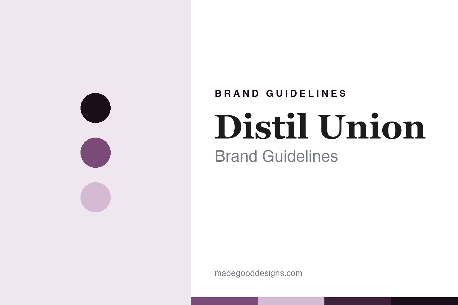 Distil Union Brand Guidelines: The Charleston Design-Studio Wallet