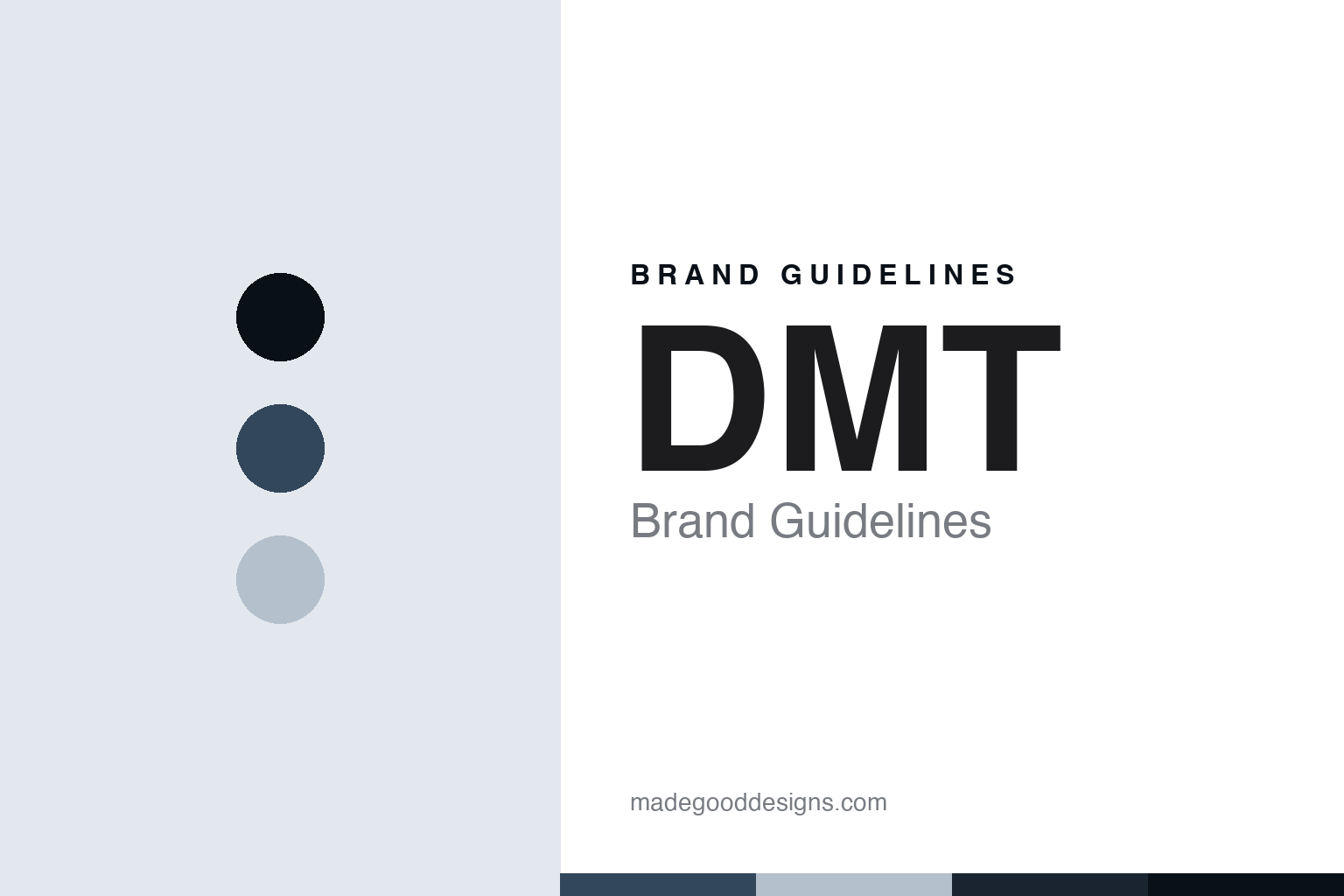 DMT brand guidelines — abstract colour discs and material texture (original homage; not a DMT product or logo)