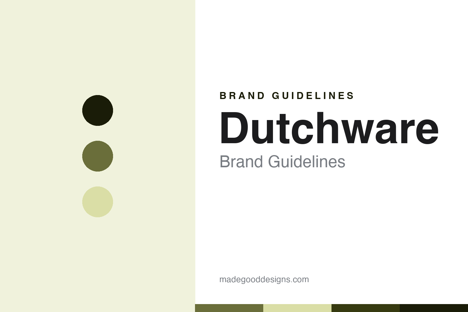 Dutchware brand guidelines — abstract colour discs and material texture (original homage; not a Dutchware product or logo)
