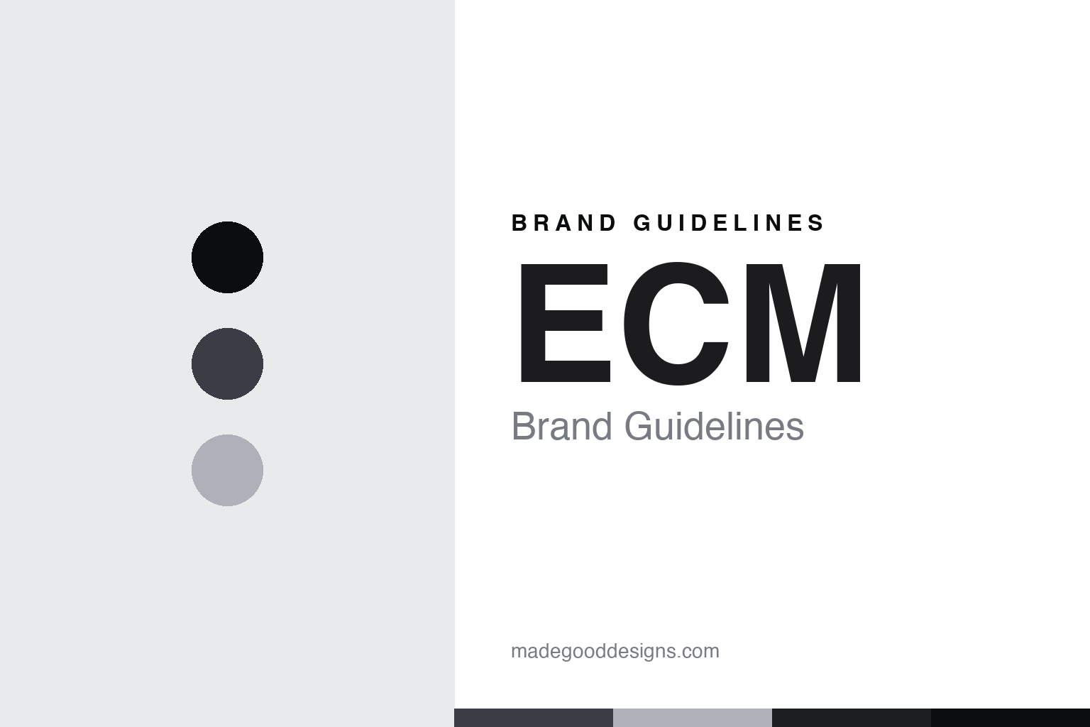 ECM Brand Guidelines: German Badge, Italian Build