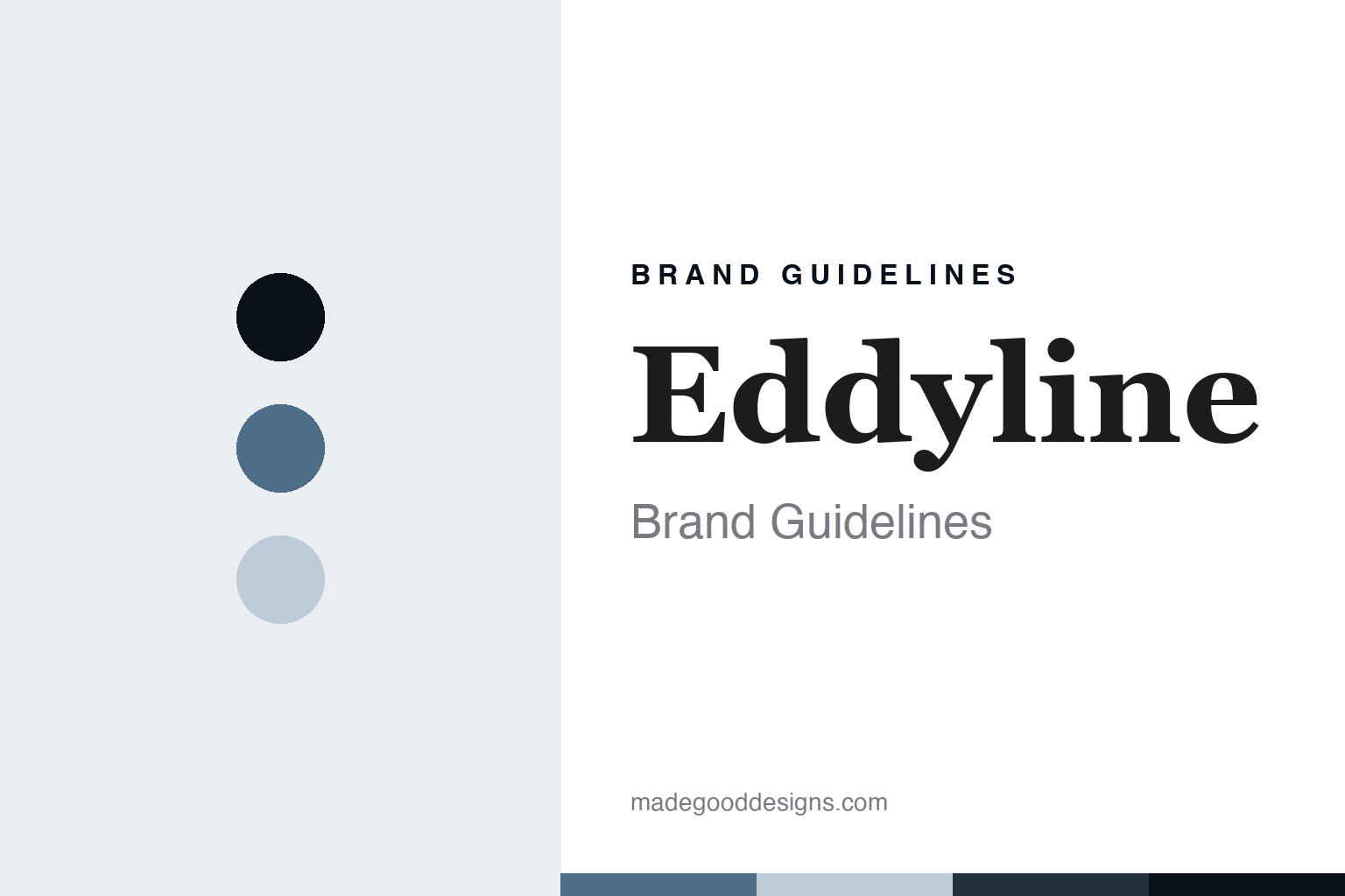 Eddyline brand guidelines cover - abstract sea slate discs and thermoformed texture homage, no kayak or logo