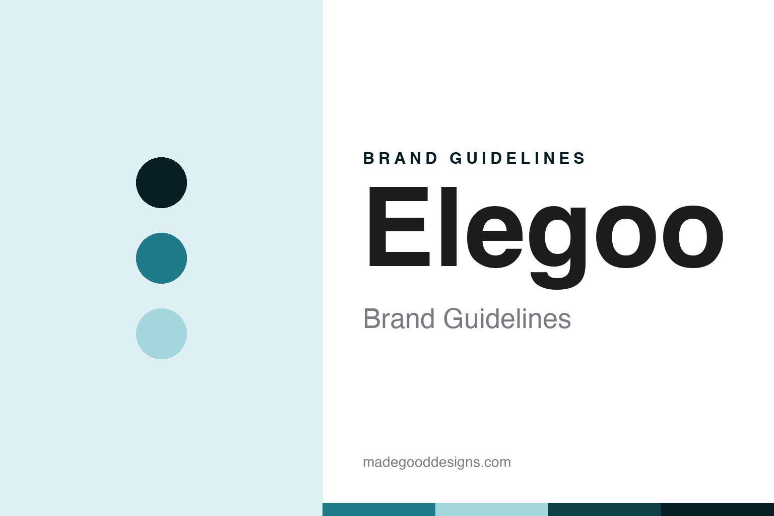 Elegoo brand guidelines — abstract colour discs and material texture (original homage; not a Elegoo product or logo)
