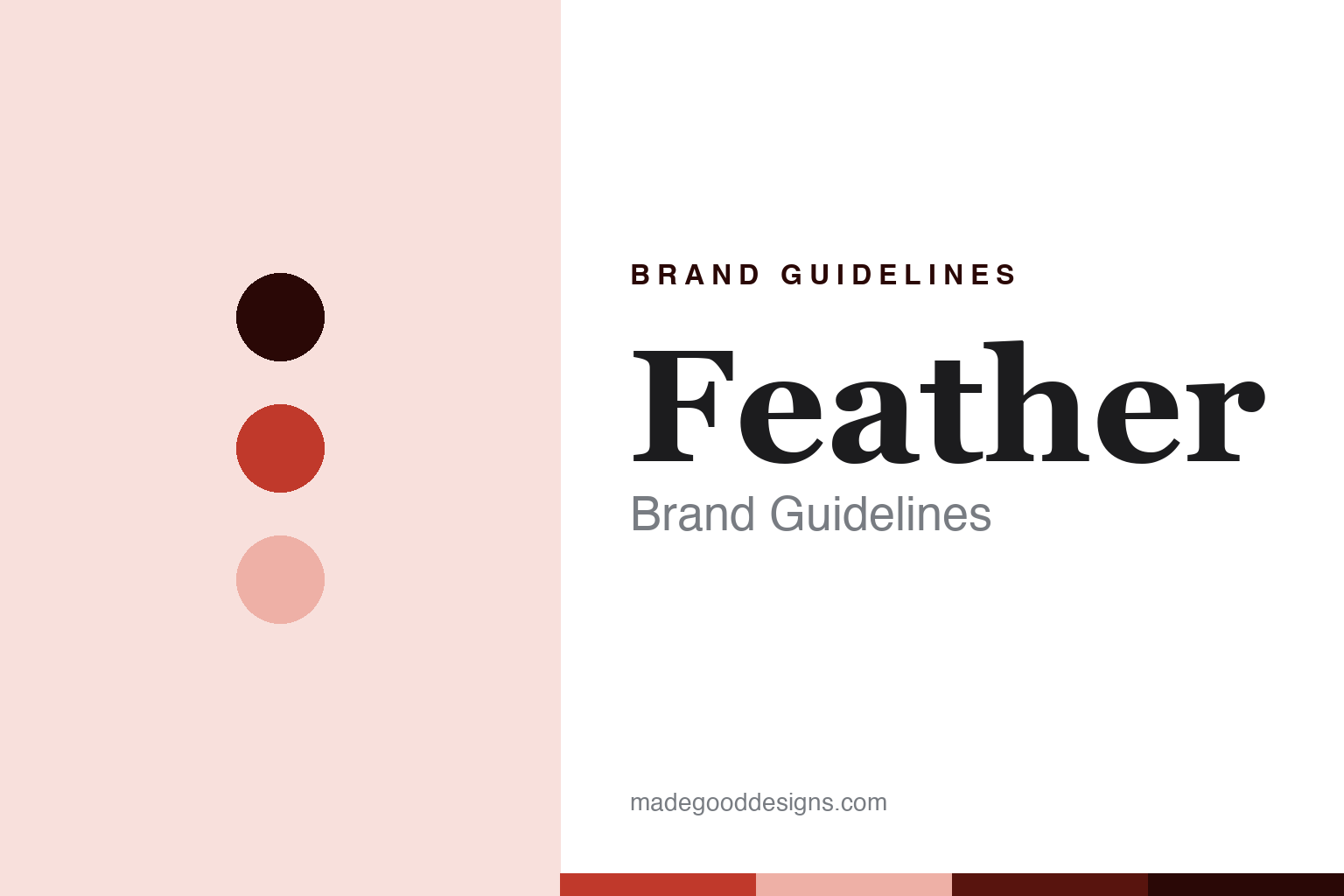 Feather brand guidelines — abstract colour discs and material texture (original homage; not a Feather product or logo)