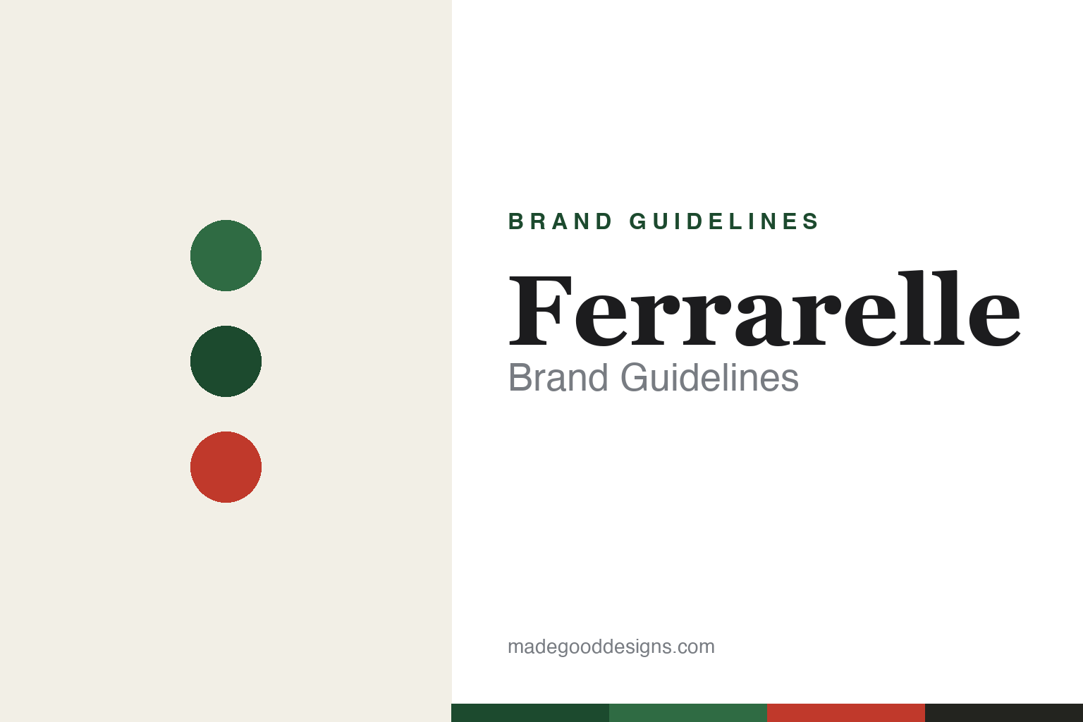 Abstract green-glass palette homage for the Ferrarelle brand guidelines (not the Ferrarelle bottle or logo)