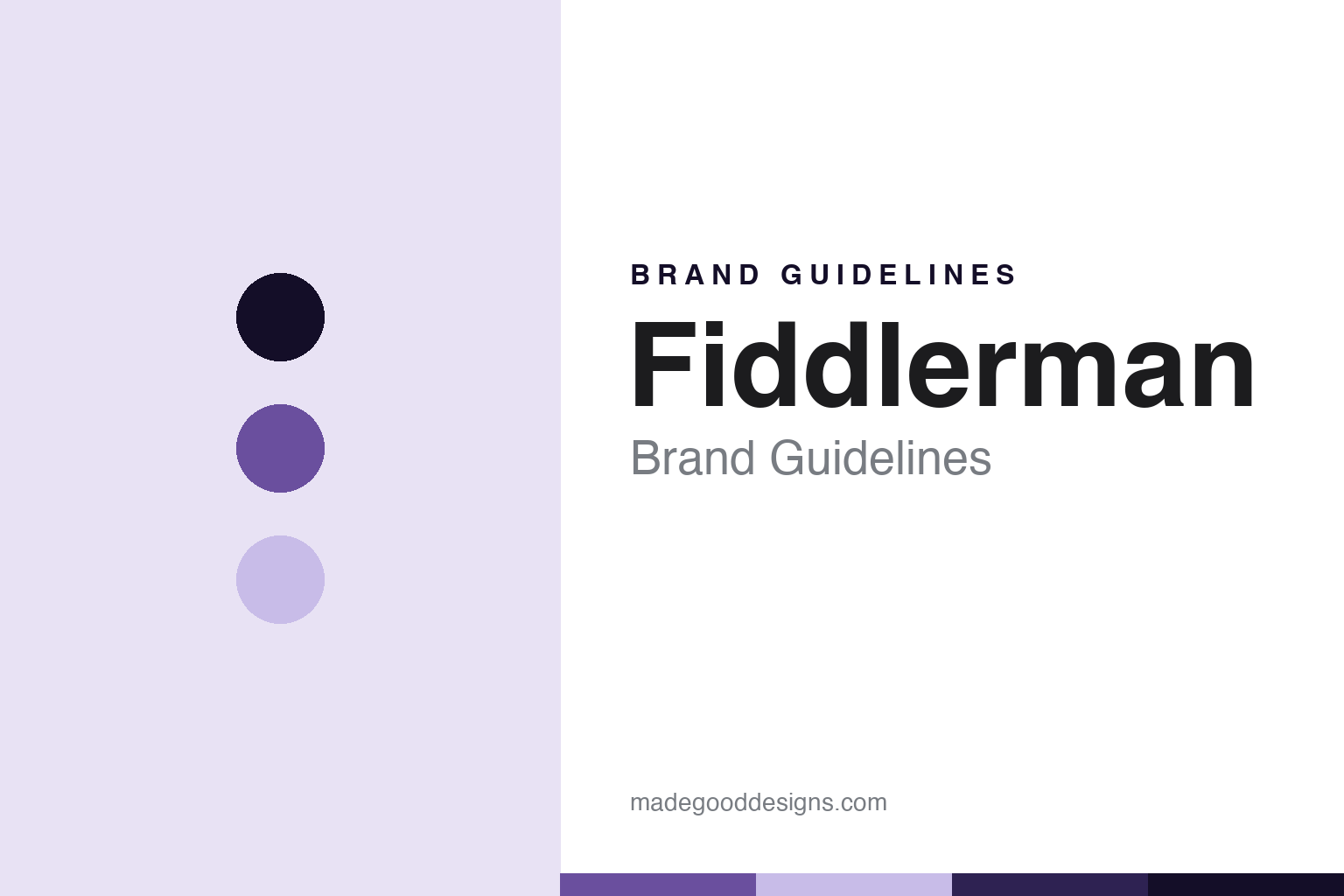 Fiddlerman Brand Guidelines: The Online-Community Violin Set Up in Florida