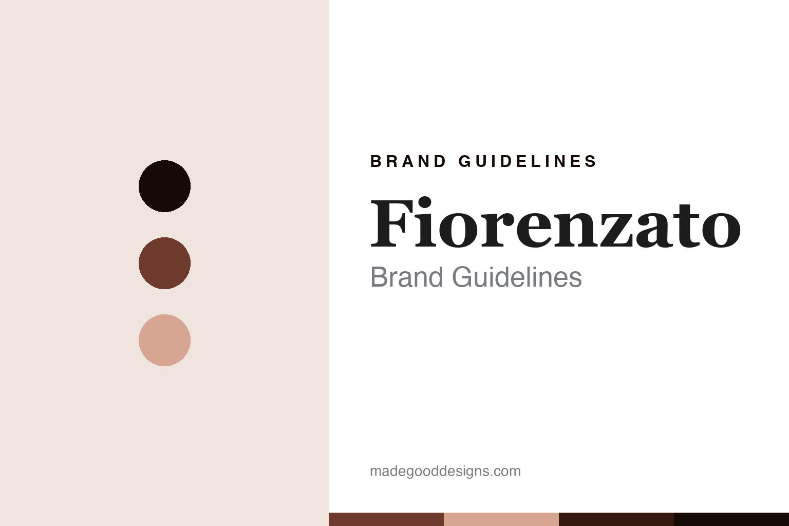 Fiorenzato brand guidelines — abstract homage cover in burgundy, ink and blush; not a Fiorenzato product or logo