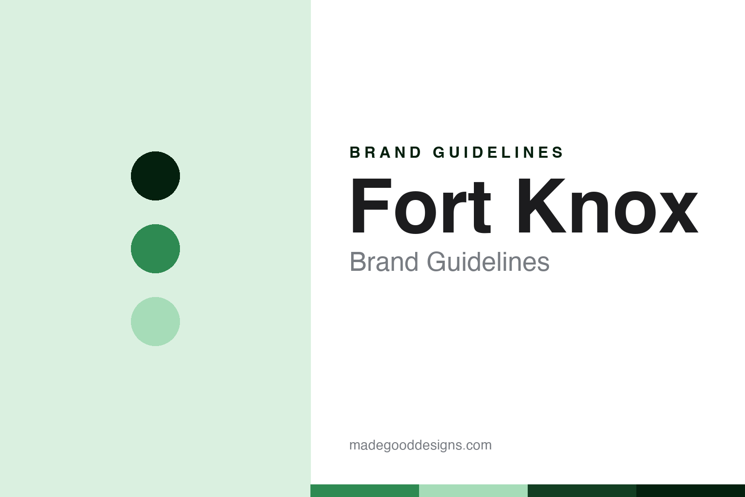 Fort Knox Brand Guidelines: The Family-Owned American-Made Premium
