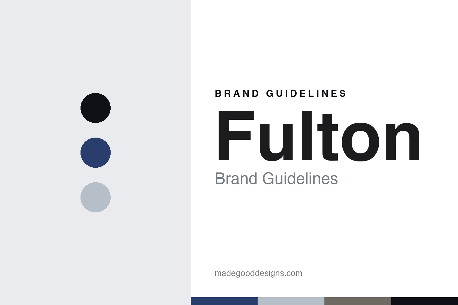 Fulton brand guidelines cover — abstract colour discs and canopy-texture homage, not an umbrella, the Birdcage dome, or wordmark