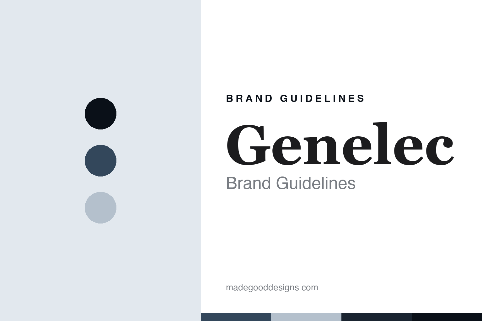 Genelec brand guidelines — abstract colour discs and material texture (original homage; not a Genelec product or logo)