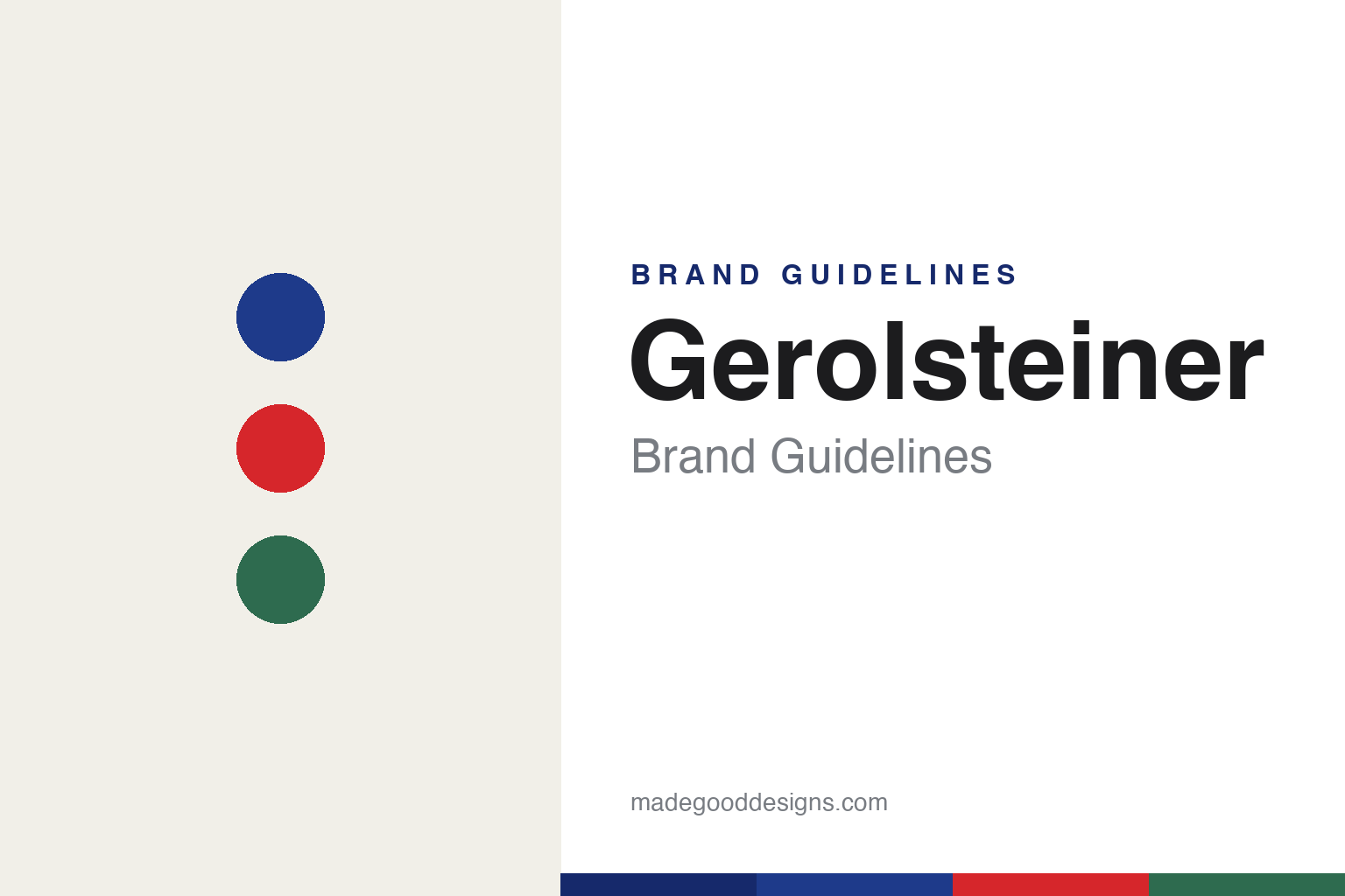 Abstract blue-and-red-star palette homage for the Gerolsteiner brand guidelines (not the Gerolsteiner emblem or logo)