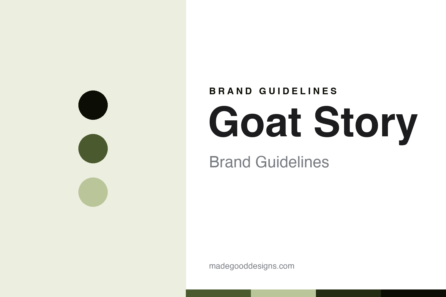 Goat Story Brand Guidelines: The Smart Brewer