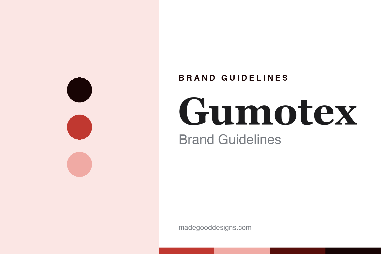 Gumotex brand guidelines cover - abstract rubber red discs and coated-fabric texture homage, no boat or logo