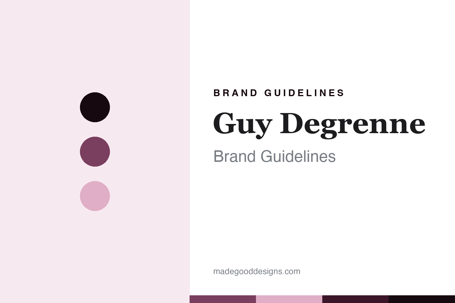 Guy Degrenne French flatware brand guidelines abstract homage cover