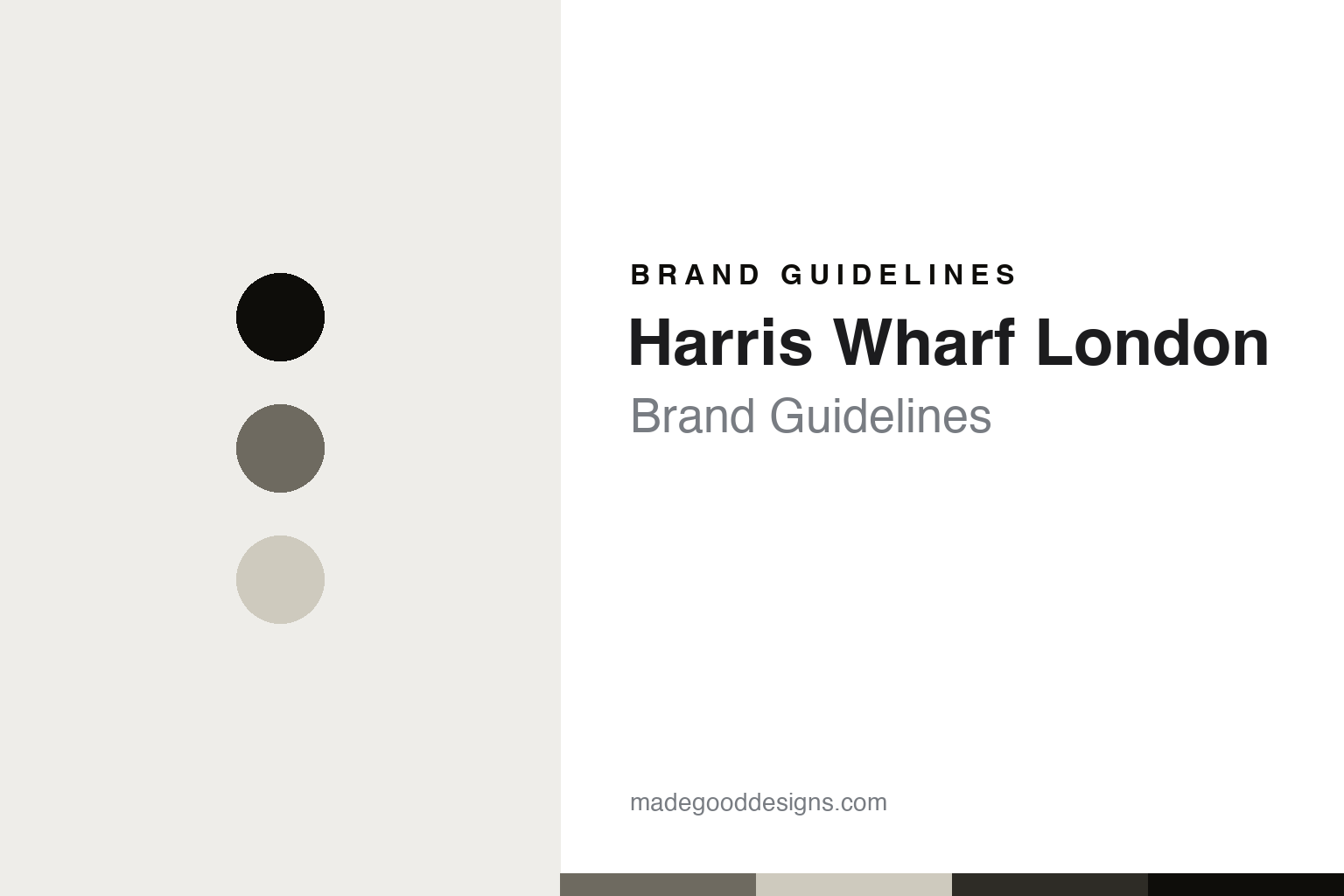 Harris Wharf London wool coat brand guidelines abstract homage cover