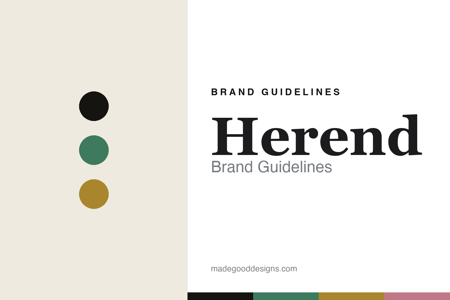 Herend brand guidelines — abstract colour-disc homage to the Hungarian house's hand-painted luxury porcelain (no logo, mark or product shown)