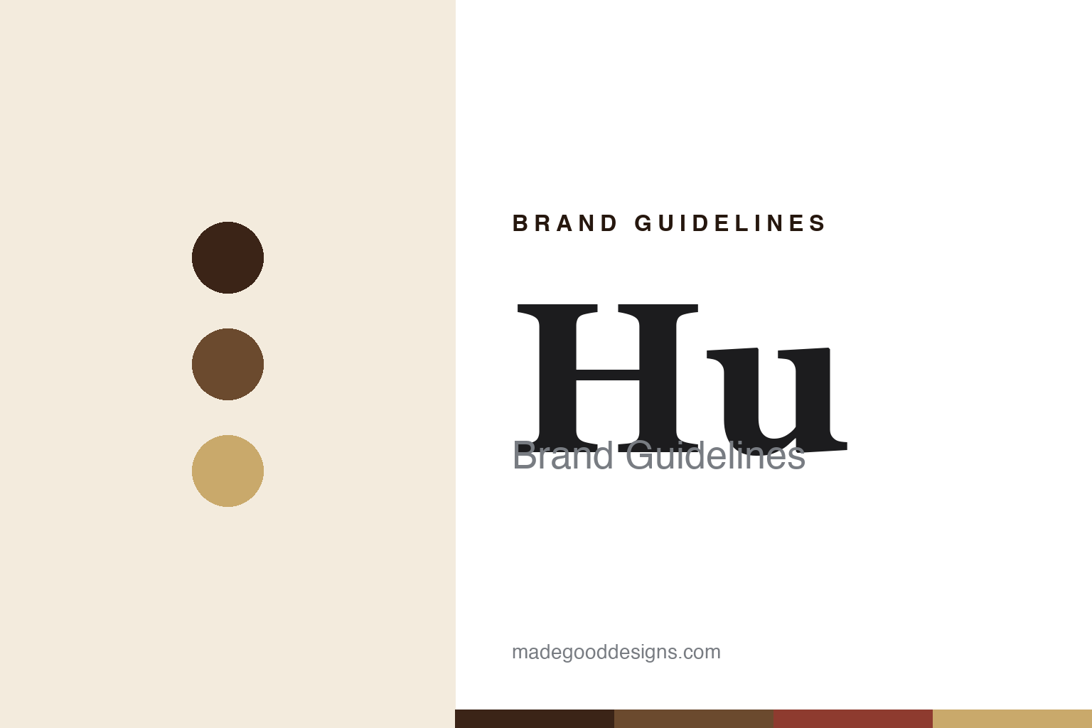 Abstract homage to Hu: clean cacao-and-cream chocolate discs and swatches (not a Hu logo)