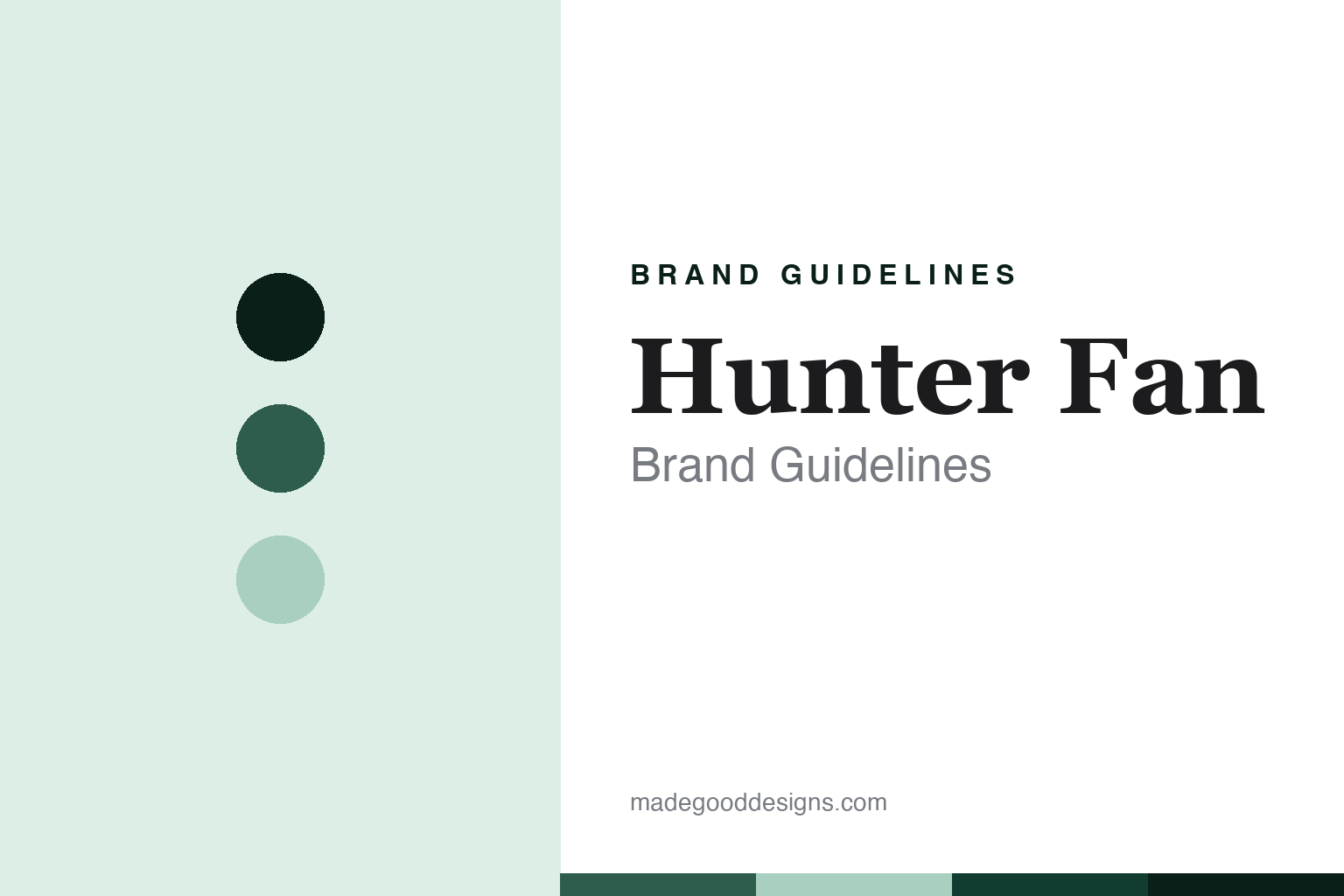 Hunter Fan brand guidelines — abstract colour discs and material texture (original homage; not a Hunter Fan product or logo)